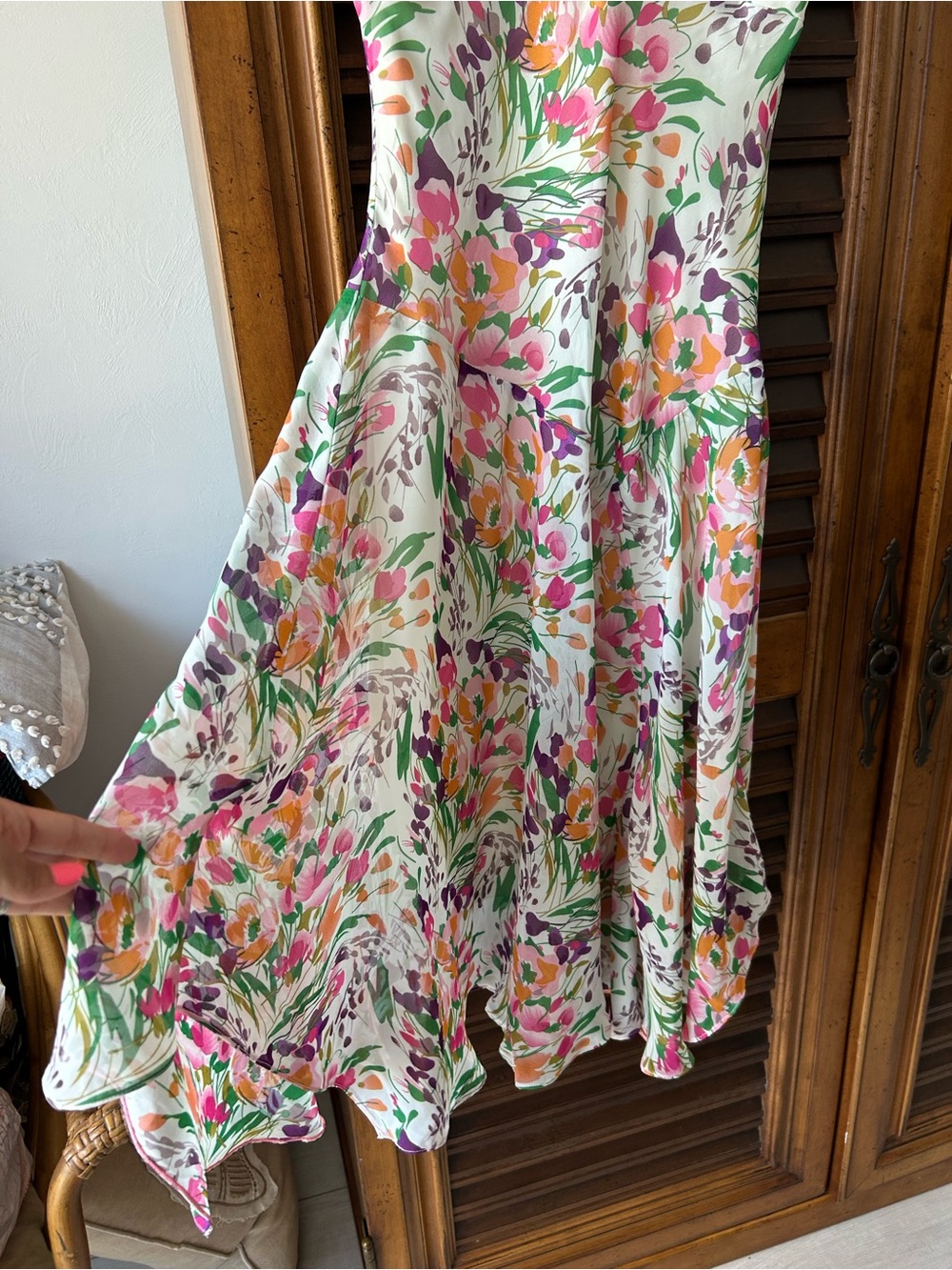 Vintage Rabbit Rabbit Rabbit Designs Floral Fit & Flare Dress – Size 6 - Picture 6 of 9